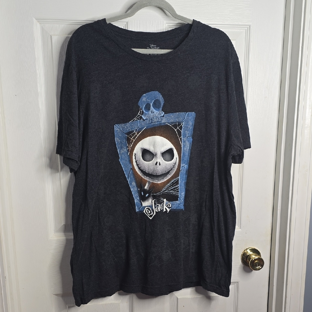 Disney Black Jack Skellington Graphic Short Sleeve Tee